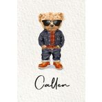 Callen: Cahier personnalisé avec prénom Callen | Cadeau d'anniversaire pour enfant, garçon, homme, copain ... | Nounours | 110 pages lignée, Petit Format 6x9 pouces (15,24 x 22,86 cm)