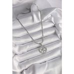 Callerrons Accessories Gümüş Renk İtalyan Zincir Zirkon Taşlı Kutup Yıldız Model Kadın Kolye - EBJ241214W29948