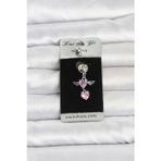 Callerrons Accessories Pembe Zirkon Taşlı Kanat Model Göbek Piercing - EBJ260516W42319