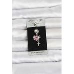Callerrons Accessories Pembe Zirkon Taşlı Model Göbek Piercing - EBJ260516W42322