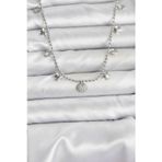 Callerrons Accessories Pirinç Gümüş Renk Zirkon Taşlı Deniz Kabuğu Model Kadın Kolye - EBJ251115W38386