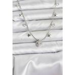 Callerrons Accessories Pirinç Gümüş Renk Zirkon Taşlı Kutup Yıldızı Model Kadın Kolye - EBJ251115W38387