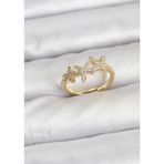 Callerrons Accessories Pirinç Yıldız Model Gold Renk Kadın Yüzük - EBJ251219W38780