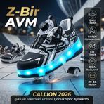 Callion 2026 Işıklı ve Tekerlekli Patenli Çocuk Spor Ayakkabı - 32