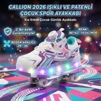 Callion 2026 Işıklı ve Tekerlekli Patenli Çocuk Spor Ayakkabı - 35