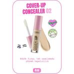 Callista Cover Up Concealer 02 Beige Yoğun Kapatıcı Göz Altı Kapatıcısı Vegan Özellikli Büyük Fırça