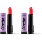 Callista Lips Favorite Longwearing Lipstick Kalıcı Ruj 304 Tangerino, Pembe 2li paket