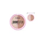 Callista Shine Fun Face Duo 100 Sparkle Crew Allık ve Aydınlatıcı Paleti