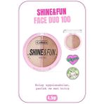 Callista Shine Fun Face Duo 100 Sparkle Crew Allık ve Aydınlatıcı Paleti