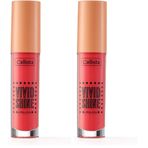 Callista Vivid Shine Lipgloss Nemlendiricili Dudak Parlatıcısı 102 Candied Peach, Turuncu 2li paket