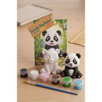 CALLWOOD 3D Panda Figür Sevimli Hayvanlar Akrilik Boyama Seti - Eğlenceli Hobi