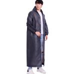 CALLYSONIC Panço yağmurluk, erkek, kadın, karanlık, tekrar kullanılabilir, su geçirmez, şeffaf, yürüyüş, bisiklet, kamp, seyahat için aksesuar, koyu, L