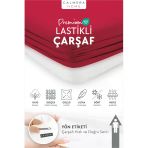 Calmera | %100 Pamuk Penye Lastikli Çarşaf | Tek & Çift Kişilik - Battal - Kırmızı