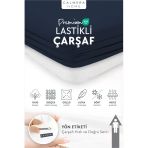 Calmera | %100 Pamuk Penye Lastikli Çarşaf | Tek & Çift Kişilik - Battal - Lacivert