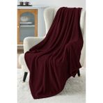 Calmera Wellsoft Tv Battaniyesi | Ultra Yumuşak & Hafif | Peluş - Polar | 130 × 170 cm - Bordo - 130 x 170 cm