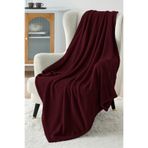 Calmera Wellsoft TV Battaniyesi | Ultra Yumuşak & Hafif | Peluş - Polar | 130 × 170 cm - Bordo