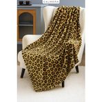 Calmera Wellsoft Tv Battaniyesi | Ultra Yumuşak & Hafif | Peluş - Polar | 130 × 170 cm - Leopar - 130 x 170 cm - Çok Renkli