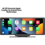 Calperia Honda Civic, Jazz, Hr-V, Cr-V, Nissan Qashqai, Micra, Juke,uyumlu Kablosuz Carplay & Android Auto Multimedya – Geri Görüş Kameralı