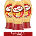 Calve Acılı Ranch Sos 240 gr x 3 Adet