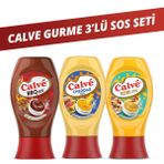 Calve Barbekü Sos 290 G + Cheddar Sos 240 G + Köri Sos 260 G - 290 gr