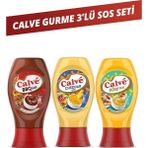 Calve Barbekü Sos 290GR& Cheddar Sos 240GR& Köri Sos 260GR - 790 gr