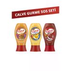 Calve Bbq Sos 290G + Cheddar Sos 240G + Burger Sos 245G SET.UNİ.7465