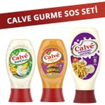 Calve Burger Sos 245G + Sarımsaklı Mayonez 400 gr + Ranch Sos 245G - 890 gr