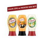 Calve Cips ve Patates Sos Seti 3’lü (Cheetos, Ranch, Cheddar Sos)