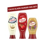 Calve Klasik Burger Sos Seti 3’lü (Ketçap, Mayonez, Burger Sos)
