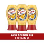 Calve Sos Cheddar 240 gr X3 Adet - 720 gr