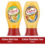 Calve Sos Köri 260 g + Calve Sos Cheddar 240 g - 260 gr