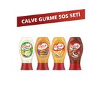 Calve Sos Paketi Ranch Sos + Ballı Hardal + Burger Sos + Bbq Sos SET.UNİ.7459