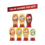 Calve Sos Paketi Ranch Sos + Burger Sos + Cheddar + Ballı Hardal + Bbq + Peri Peri Sos + Köri Sos SET.UNİ.7464