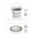 CALVERA Pratik Katlanabilir Akordiyon Kova - 12 Litre Yer Kaplamayan Katlanır Su Kovası