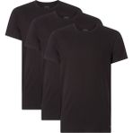 Calvin Klein 000NB4011E Siyah 3'lü Erkek Kısa Kol Yuvarlak Yaka T-Shirt