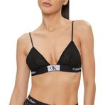 Calvin Klein 000QF7377E Unlined Triangle Siyah Kadın Bralet