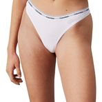 Calvin Klein 3'lü Tanga Seti Logolu Elastik Bantlı, XL, 000QD5209E, Renkli, kadın
