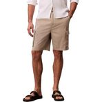 Calvin Klein 9 IN COTTON PULL ON CARGO SHORT Erkek Şort, Kahverengi, S