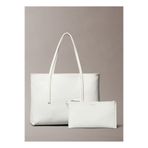 Calvin Klein %95 Geri Dönüştürülmüş Polyester, %5 Poliüretan Açık Gri Kadın Tote Çanta LV04F3267G2XB