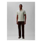 Calvin Klein Açık Yeşil Erkek Logo Baskılı Polo T-Shirt LV04LF208GPEZ_SS TECH BIRDSEYE INTE