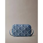 Calvin Klein Amblemli Tamamı Baskılı Denim Kamera Kadın Mavi Çapraz Çanta Lv04f3430g-Ybn