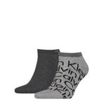 Calvin Klein AOP erkek spor ayakkabısı (2'li paket), Gri (Orta Gri Melange), 43-46