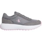 Calvin Klein Athle Runner Nylon Mix Sneaker, 36, YW0YW01848, Gri, Kadın