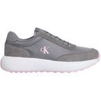 Calvin Klein Athle Runner Nylon Mix Sneaker, 39, YW0YW01848, Gri, Kadın
