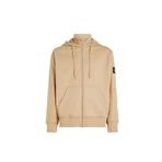 Calvin Klein Badge Hwk Zip Through Bej Erkek Sweatshirt