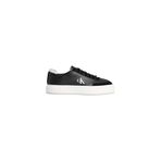 Calvin Klein BASKET CUPS LUP WT LTH SU Kadın Spor Ayakkabı, Black/Bright White/Gray, 39