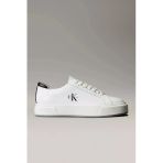 Calvin Klein Basket Cupsole Bağcıklı Deri Çok Renkli Kadın Beyaz Sneaker Yw0yw01945-01W