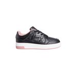 Calvin Klein BASKET CUPSOLE LOW MIX Kadın Spor Ayakkabı, Siyah, 36