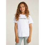 Calvin Klein Baskılı Beyaz Erkek Çocuk T-Shirt IU0IU00682YAF