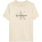 Calvin Klein Baskılı Ekru Kız Çocuk T-Shirt IU0IU00715PGB - 16 Yaş